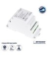 GloboStar® 73137 DA SKYDANCE DC DMX512 Signal Amplifier Din Rail Ράγας 2 Καναλιών DC 12-48V - IP20  Μ11.5 x Π5 x Υ6.5cm - 5 Χρόνια Εγγύηση